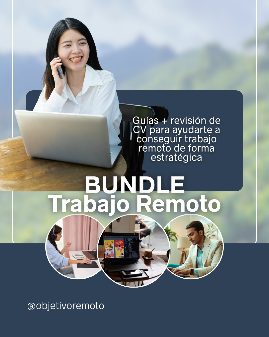 Bundle Trabajo Remoto (3 guías + revisión CV)